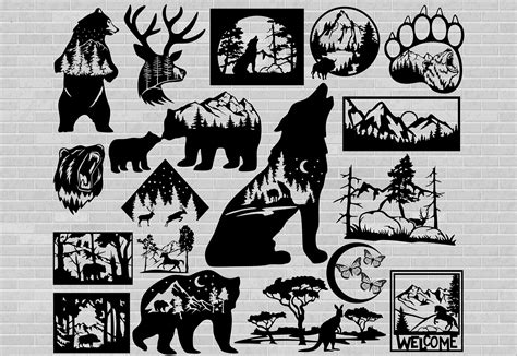 Download 380+ Wildlife DXF Files Crafts